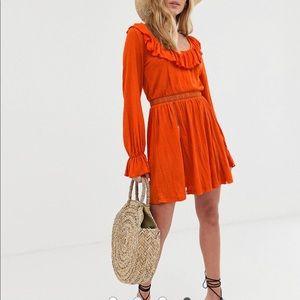 NEW ASOS Scoop Neck Sundress with Lace Trim